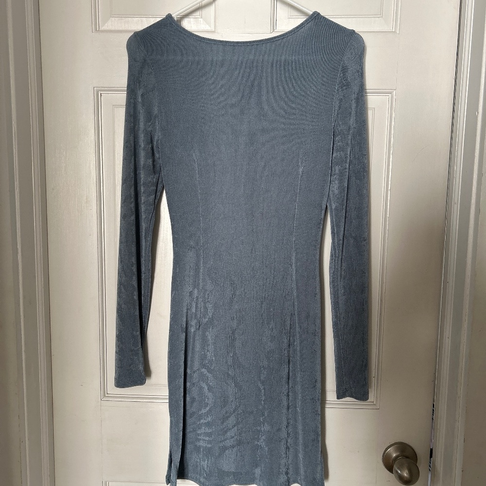 Tight mini low cut back dress